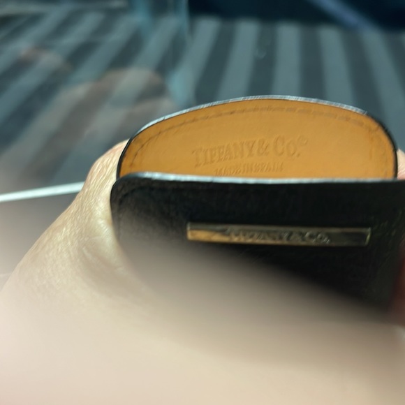 Tiffany & Co. Black Leather Phone/Card Case made in Spain - Picture 6 of 8